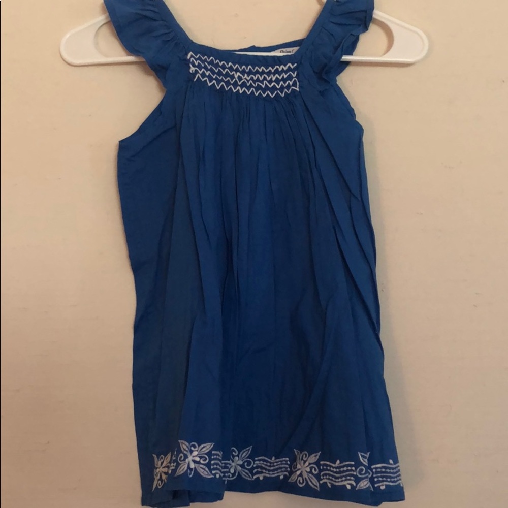 Blue/White Orient Expressed Top